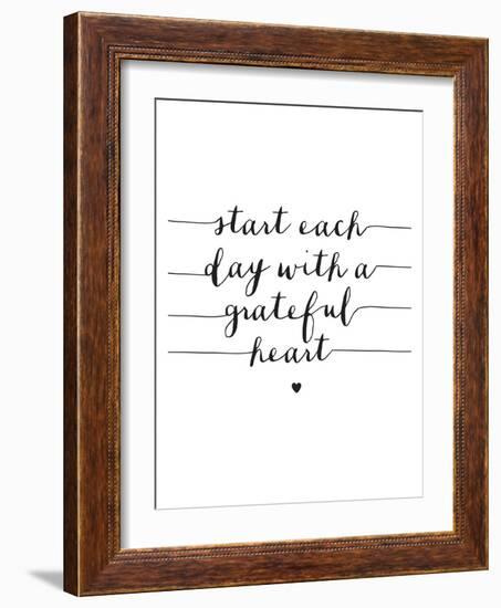 Start Each Day With A Grateful Heart-Brett Wilson-Framed Art Print