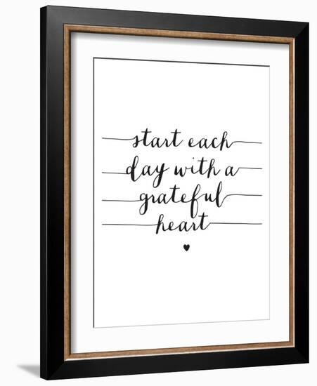 Start Each Day With A Grateful Heart-Brett Wilson-Framed Art Print