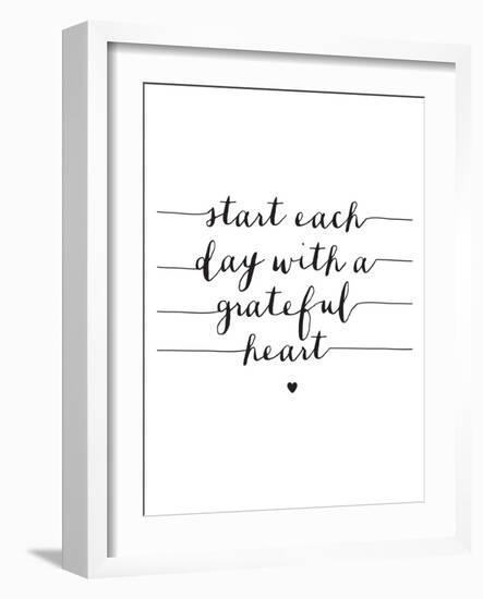 Start Each Day With A Grateful Heart-Brett Wilson-Framed Art Print