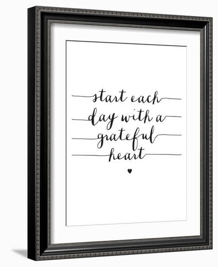 Start Each Day With A Grateful Heart-Brett Wilson-Framed Art Print