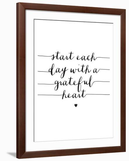 Start Each Day With A Grateful Heart-Brett Wilson-Framed Art Print