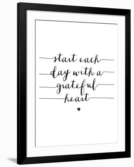 Start Each Day With A Grateful Heart-Brett Wilson-Framed Art Print