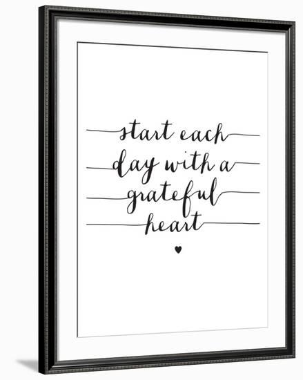 Start Each Day With A Grateful Heart-Brett Wilson-Framed Art Print