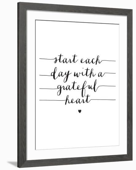 Start Each Day With A Grateful Heart-Brett Wilson-Framed Art Print