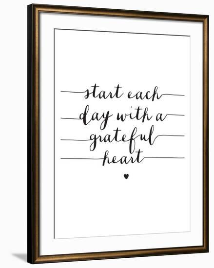 Start Each Day With A Grateful Heart-Brett Wilson-Framed Art Print