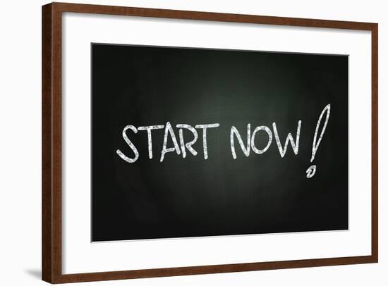 Start Now-airdone-Framed Art Print