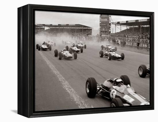 Start of the British Grand Prix at Siverstone, 1965-null-Framed Premier Image Canvas