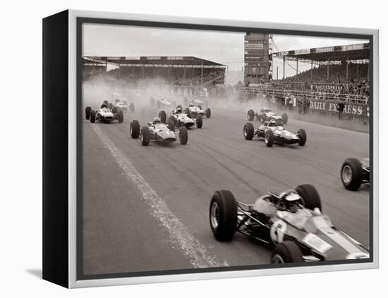 Start of the British Grand Prix at Siverstone, 1965-null-Framed Premier Image Canvas