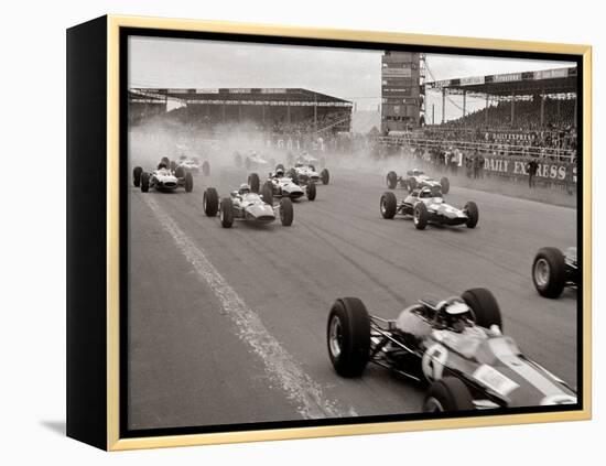 Start of the British Grand Prix at Siverstone, 1965-null-Framed Premier Image Canvas