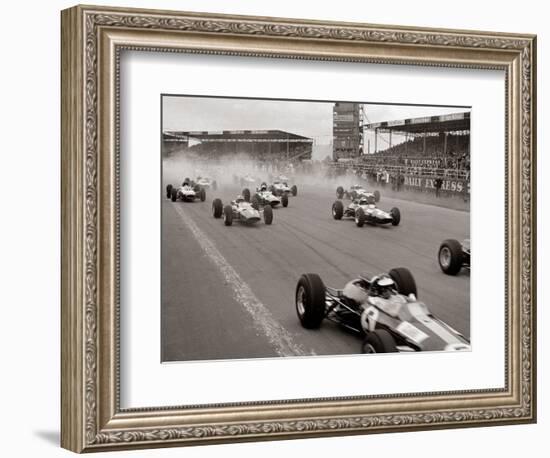 Start of the British Grand Prix at Siverstone, 1965-null-Framed Photographic Print