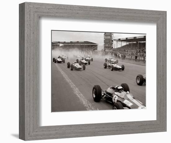 Start of the British Grand Prix at Siverstone, 1965-null-Framed Photographic Print