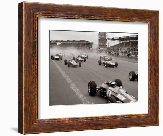 Start of the British Grand Prix at Siverstone, 1965-null-Framed Photographic Print