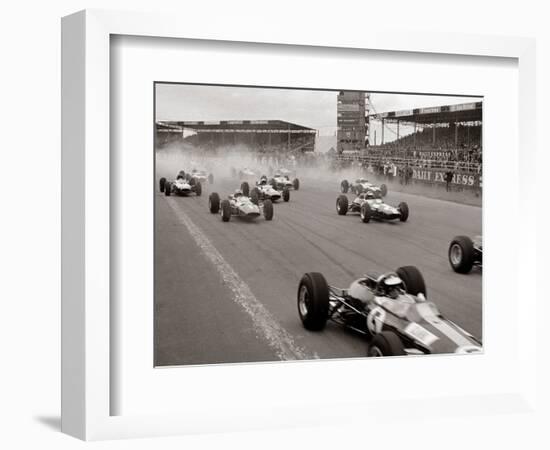 Start of the British Grand Prix at Siverstone, 1965-null-Framed Photographic Print