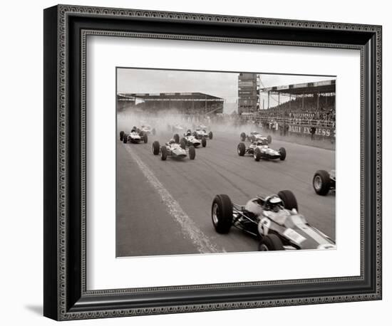 Start of the British Grand Prix at Siverstone, 1965-null-Framed Photographic Print