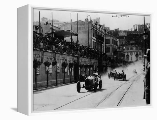 Start of the Inaugural Monaco Grand Prix, 1929-null-Framed Premier Image Canvas