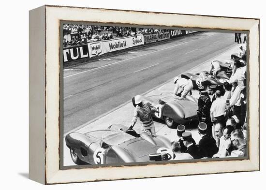 Start of the Le Mans 24 Hours, France, 1959-null-Framed Stretched Canvas