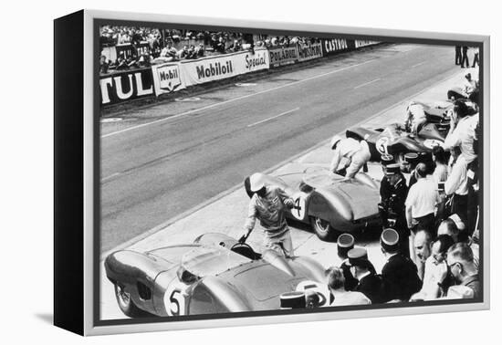 Start of the Le Mans 24 Hours, France, 1959-null-Framed Stretched Canvas