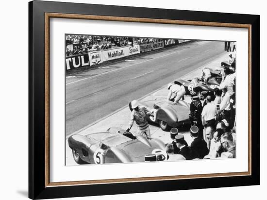 Start of the Le Mans 24 Hours, France, 1959-null-Framed Photo