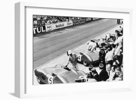 Start of the Le Mans 24 Hours, France, 1959-null-Framed Photo