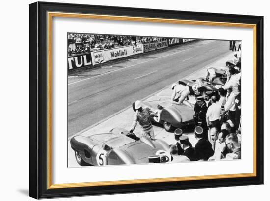 Start of the Le Mans 24 Hours, France, 1959-null-Framed Photo