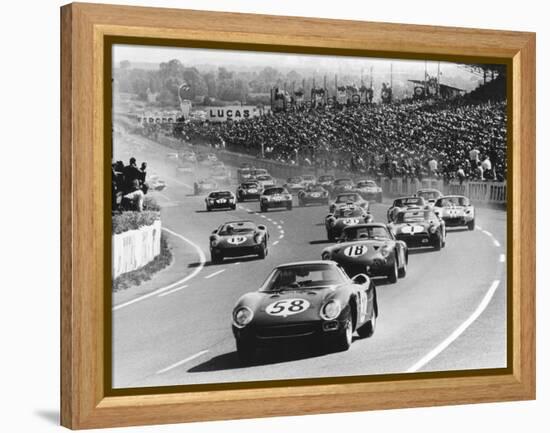 Start of the Le Mans 24 Hours, France, 1964-null-Framed Premier Image Canvas