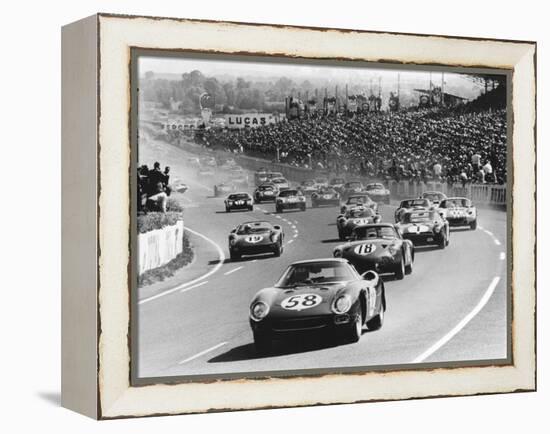 Start of the Le Mans 24 Hours, France, 1964-null-Framed Premier Image Canvas