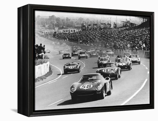 Start of the Le Mans 24 Hours, France, 1964-null-Framed Premier Image Canvas