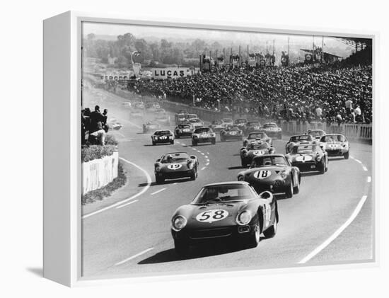 Start of the Le Mans 24 Hours, France, 1964-null-Framed Premier Image Canvas