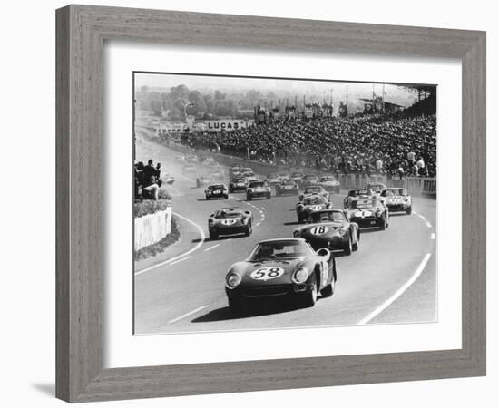 Start of the Le Mans 24 Hours, France, 1964-null-Framed Photographic Print