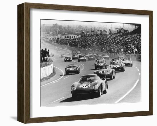 Start of the Le Mans 24 Hours, France, 1964-null-Framed Photographic Print