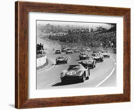 Start of the Le Mans 24 Hours, France, 1964-null-Framed Photographic Print