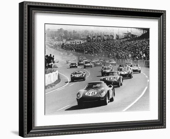 Start of the Le Mans 24 Hours, France, 1964-null-Framed Photographic Print
