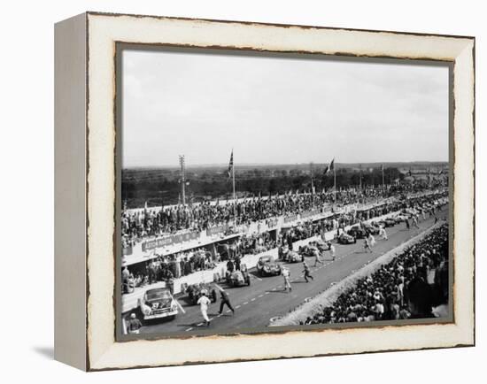 Start of the Le Mans Race, France, 1950-null-Framed Premier Image Canvas