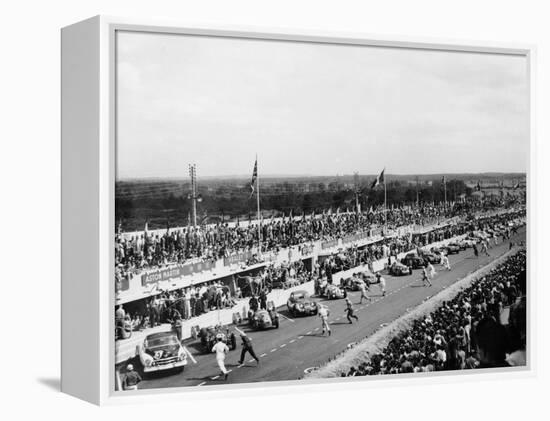 Start of the Le Mans Race, France, 1950-null-Framed Premier Image Canvas