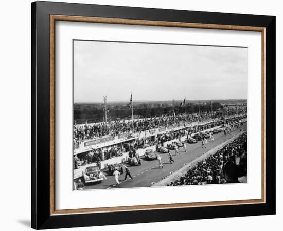 Start of the Le Mans Race, France, 1950-null-Framed Photographic Print