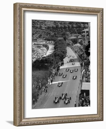 Start of the Monaco Grand Prix, 1964-null-Framed Photographic Print