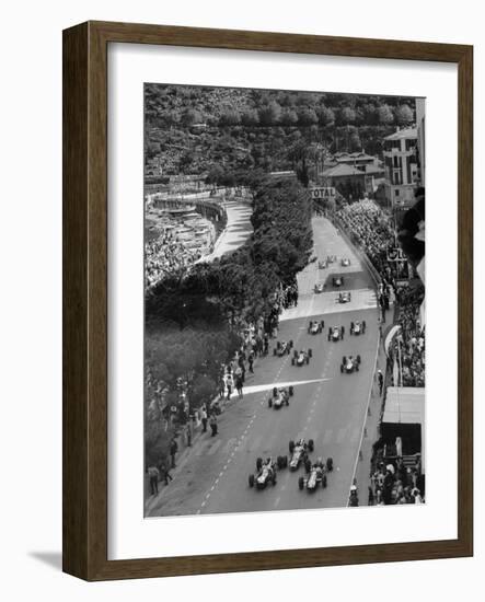 Start of the Monaco Grand Prix, 1964-null-Framed Photographic Print