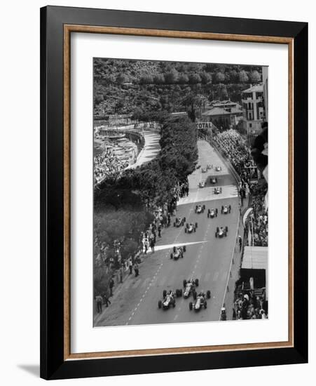 Start of the Monaco Grand Prix, 1964-null-Framed Photographic Print