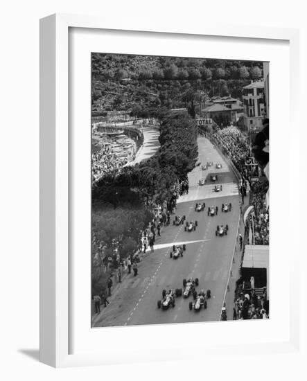 Start of the Monaco Grand Prix, 1964-null-Framed Photographic Print