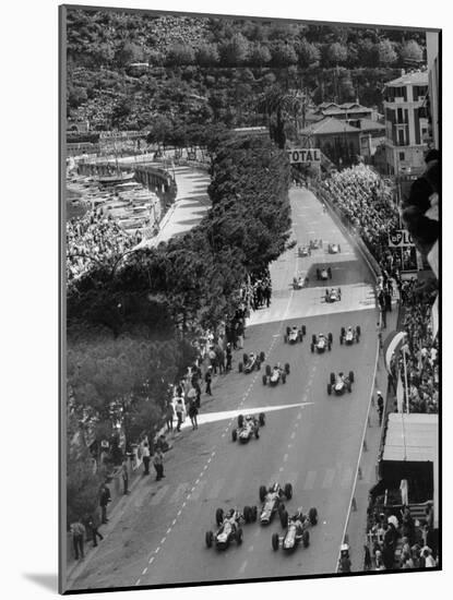Start of the Monaco Grand Prix, 1964-null-Mounted Photographic Print
