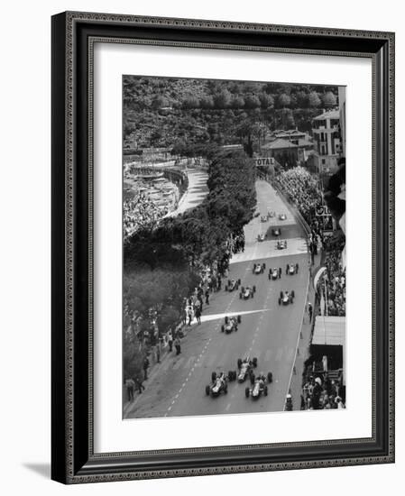 Start of the Monaco Grand Prix, 1964-null-Framed Photographic Print