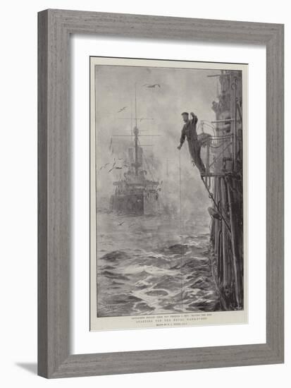 Starting for the Naval Manoeuvres-William Lionel Wyllie-Framed Giclee Print