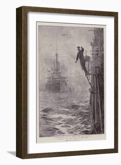 Starting for the Naval Manoeuvres-William Lionel Wyllie-Framed Giclee Print