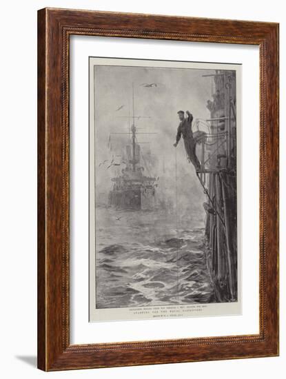 Starting for the Naval Manoeuvres-William Lionel Wyllie-Framed Giclee Print