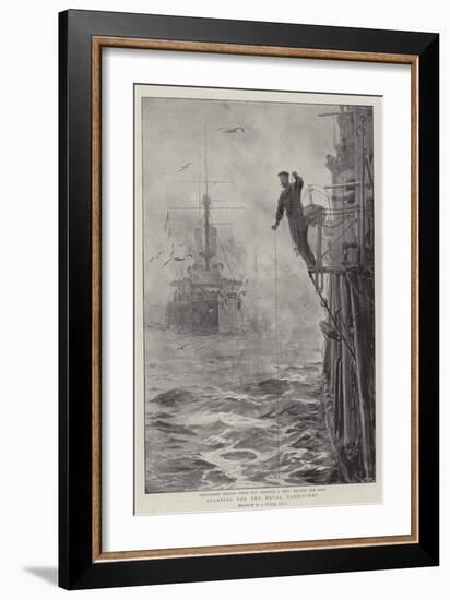 Starting for the Naval Manoeuvres-William Lionel Wyllie-Framed Giclee Print