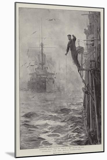 Starting for the Naval Manoeuvres-William Lionel Wyllie-Mounted Giclee Print