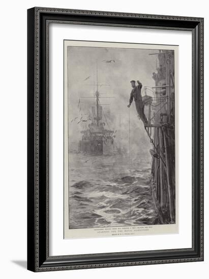 Starting for the Naval Manoeuvres-William Lionel Wyllie-Framed Giclee Print