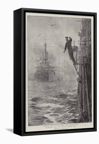 Starting for the Naval Manoeuvres-William Lionel Wyllie-Framed Premier Image Canvas