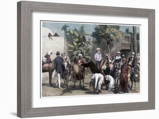 Starting for the Pyramids, 1874-Bromley-Framed Giclee Print