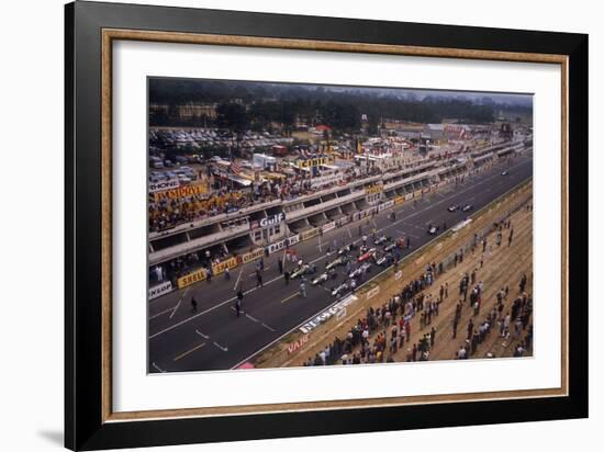 Starting Grid of the French Grand Prix, Le Mans, 1967-null-Framed Photographic Print